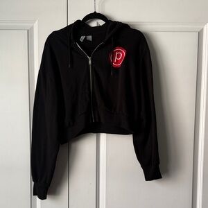 Pure Barre Black Cropped Hoodie